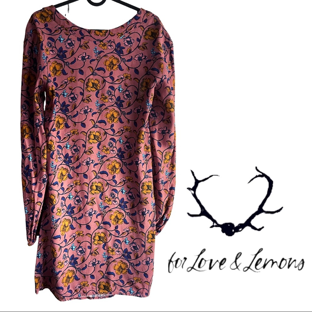 For Love & Lemons long sleeve backless dress